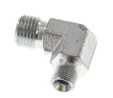 Raccord réducteur angulaire 90deg G1/8'' x G1/4'' Acier haute pression Cône 60° 350bar (4917.5psi) Hydraulique