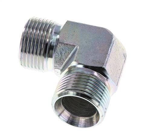 Raccord coudé 90deg G1'' Acier Haute Pression Cône 60° 225bar (3161.25psi) Hydraulique