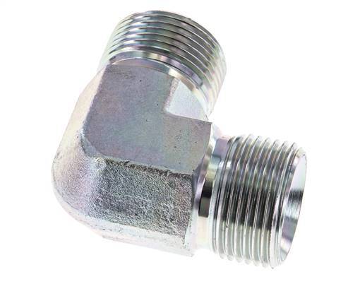 Raccord coudé 90deg G1'' Acier Haute Pression Cône 60° 225bar (3161.25psi) Hydraulique