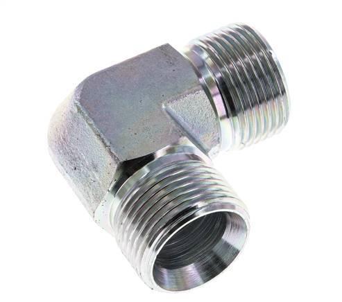 Raccord coudé 90deg G1'' Acier Haute Pression Cône 60° 225bar (3161.25psi) Hydraulique