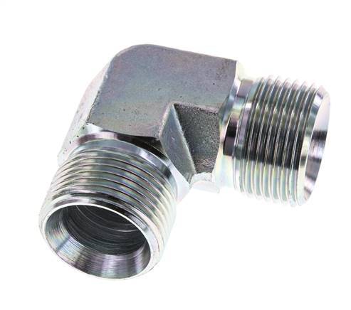 Raccord coudé 90deg G1'' Acier Haute Pression Cône 60° 225bar (3161.25psi) Hydraulique
