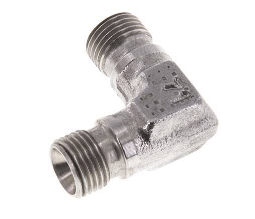 Raccord coudé 90deg G1/8'' Acier inoxydable haute pression Cône 60° 400bar (5620.0psi) Hydraulique