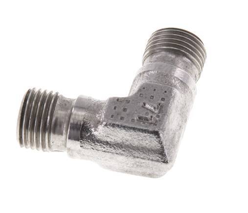 Raccord coudé 90deg G1/8'' Acier inoxydable haute pression Cône 60° 400bar (5620.0psi) Hydraulique