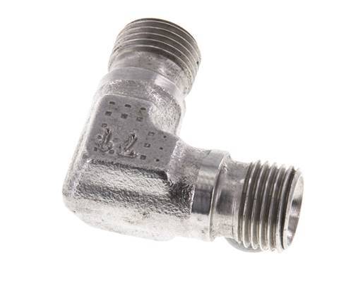 Raccord coudé 90deg G1/8'' Acier inoxydable haute pression Cône 60° 400bar (5620.0psi) Hydraulique