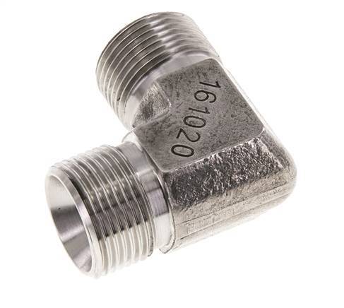 Raccord coudé 90deg G3/4'' Acier inoxydable haute pression Cône 60° 325bar (4566.25psi) Hydraulique
