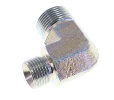 Raccord réducteur angulaire 90deg G1/2'' x G3/4'' Acier haute pression Cône 60° 325bar (4566.25psi) Hydraulique