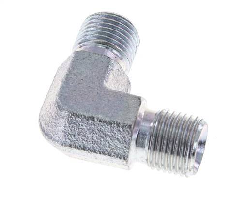 Raccord coudé 90deg G1/8'' Acier haute pression 60° Cône 400bar (5620.0psi) Hydraulique