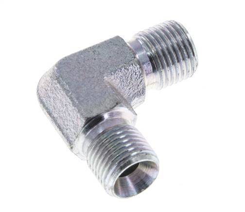 Raccord coudé 90deg G1/8'' Acier haute pression 60° Cône 400bar (5620.0psi) Hydraulique