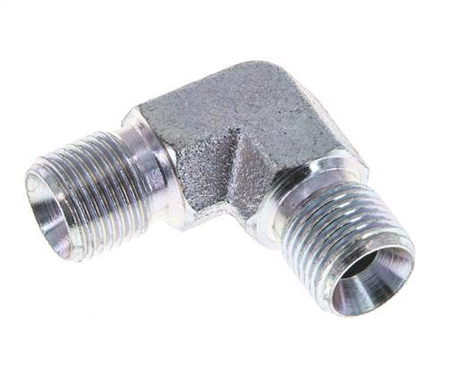 Raccord coudé 90deg G1/8'' Acier haute pression 60° Cône 400bar (5620.0psi) Hydraulique