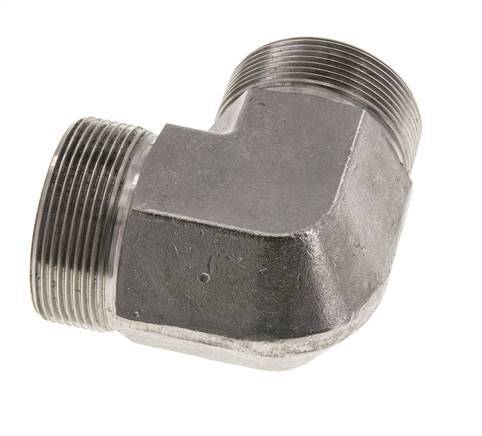 Raccord coudé 90deg G2'' Acier inoxydable haute pression Cône 60° 175bar (2458.75psi) Hydraulique
