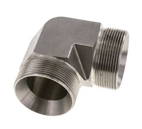 Raccord coudé 90deg G2'' Acier inoxydable haute pression Cône 60° 175bar (2458.75psi) Hydraulique