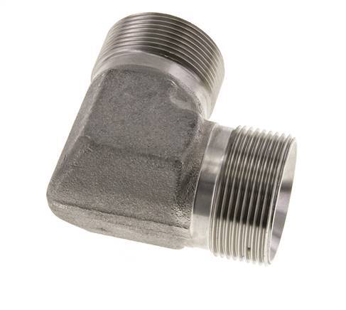 Raccord coudé 90deg G1 1/2'' Acier inoxydable haute pression Cône 60° 190bar (2669.5psi) Hydraulique