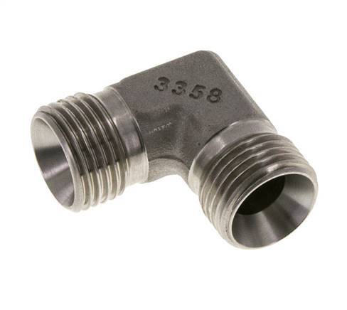 90deg Angled Fitting G1/2'' High Pressure Stainless Steel 60° Cone 350bar (4917.5psi) Hydraulic