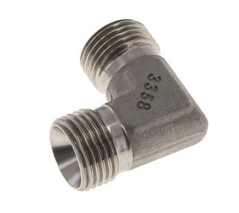 90deg Angled Fitting G1/2'' High Pressure Stainless Steel 60° Cone 350bar (4917.5psi) Hydraulic