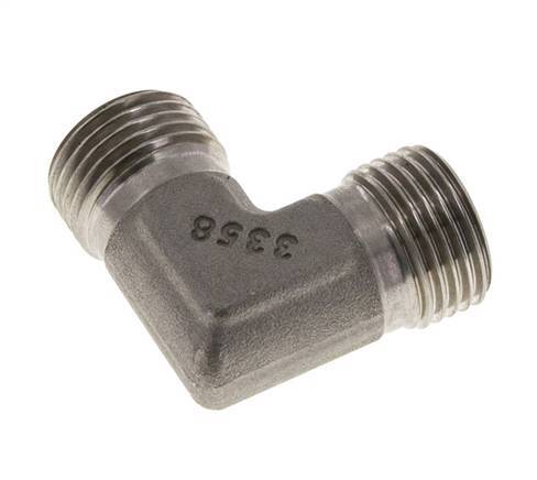 Raccord coudé 90deg G1/2'' Acier inoxydable haute pression Cône 60° 350bar (4917.5psi) Hydraulique