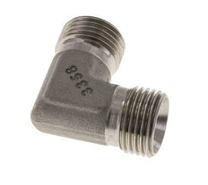 Raccord coudé 90deg G1/2'' Acier inoxydable haute pression Cône 60° 350bar (4917.5psi) Hydraulique