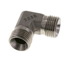Raccord coudé 90deg G1/2'' Acier inoxydable haute pression Cône 60° 350bar (4917.5psi) Hydraulique