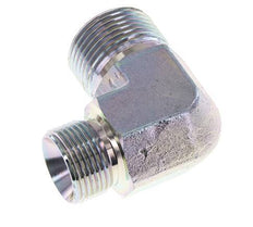 90deg Angled Reducing Fitting G3/4'' x G1'' High Pressure Steel 60° Cone 225bar (3161.25psi) Hydraulic