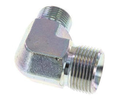 Raccord réducteur angulaire 90deg G3/4'' x G1'' Acier haute pression Cône 60° 225bar (3161.25psi) Hydraulique
