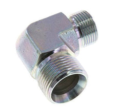 Raccord réducteur angulaire 90deg G3/4'' x G1'' Acier haute pression Cône 60° 225bar (3161.25psi) Hydraulique