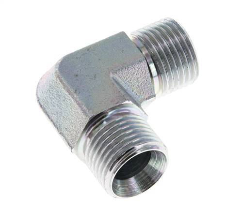 Raccord coudé 90deg G1/2'' Haute Pression Acier 60° Cône 350bar (4917.5psi) Hydraulique