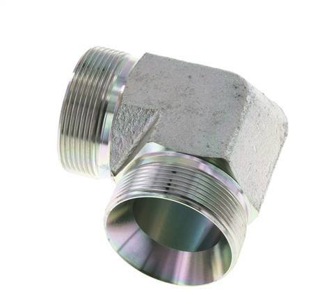 90deg Angled Fitting G2'' High Pressure Steel 60° Cone 175bar (2458.75psi) Hydraulic