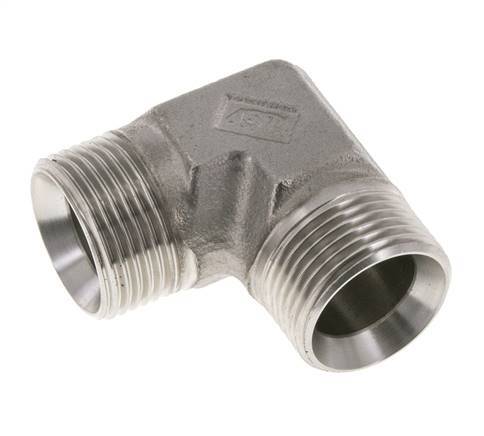 Raccord coudé 90deg G1'' Acier inoxydable haute pression Cône 60° 225bar (3161.25psi) Hydraulique