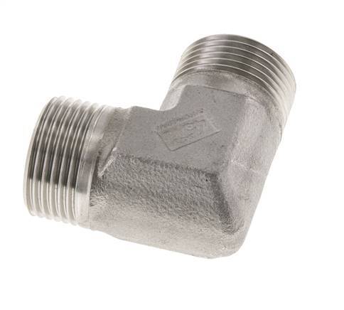 Raccord coudé 90deg G1'' Acier inoxydable haute pression Cône 60° 225bar (3161.25psi) Hydraulique