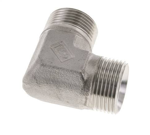 Raccord coudé 90deg G1'' Acier inoxydable haute pression Cône 60° 225bar (3161.25psi) Hydraulique