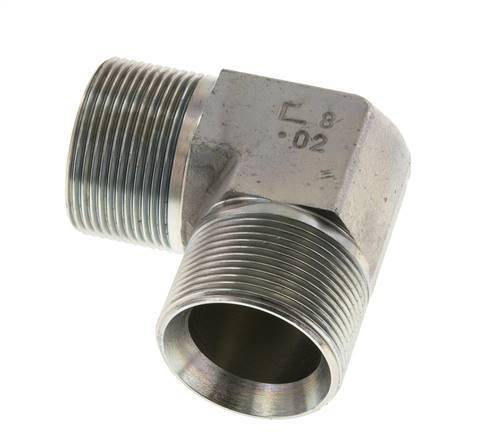 Raccord coudé 90deg G1 1/2'' Acier Haute Pression Cône 60° 190bar (2669.5psi) Hydraulique