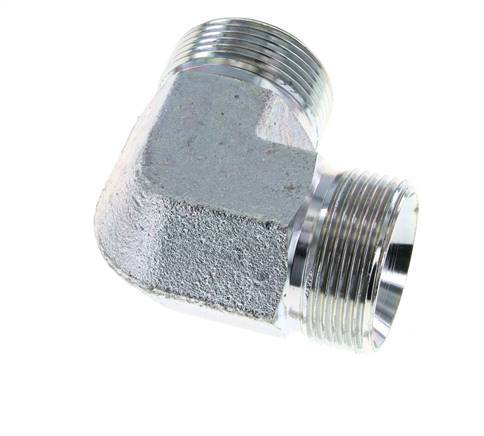 Raccord coudé 90deg G1 1/4'' Acier Haute Pression Cône 60° 190bar (2669.5psi) Hydraulique