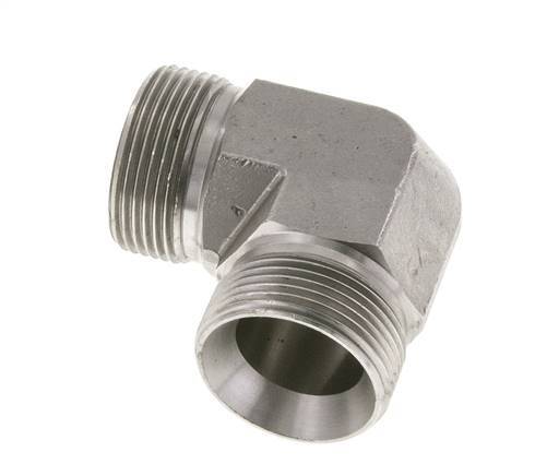 90deg Angled Fitting G1 1/4'' High Pressure Stainless Steel 60° Cone 190bar (2669.5psi) Hydraulic