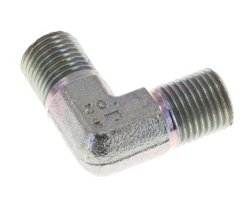 Raccord coudé 90deg G1/4'' Acier Haute Pression Cône 60° 350bar (4917.5psi) Hydraulique