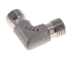 Raccord coudé 90deg G1/4'' Acier inoxydable haute pression Cône 60° 350bar (4917.5psi) Hydraulique