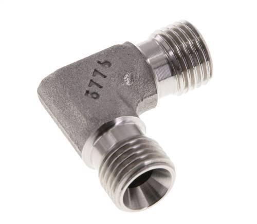 Raccord coudé 90deg G1/4'' Acier inoxydable haute pression Cône 60° 350bar (4917.5psi) Hydraulique