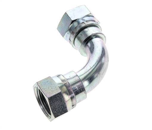 Raccord coudé 90deg G3/4'' Femelle Haute Pression Acier 60° Cône 175bar (2458.75psi) Hydraulique