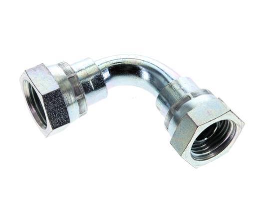 Raccord coudé 90deg G1/2'' Femelle Haute Pression Acier 60° Cône 300bar (4215.0psi) Hydraulique