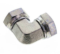 Raccord coudé 90deg G1 1/4'' Femelle Haute Pression Acier 60° Cône 150bar (2107.5psi) Hydraulique