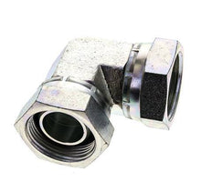 Raccord coudé 90deg G1 1/4'' Femelle Haute Pression Acier 60° Cône 150bar (2107.5psi) Hydraulique