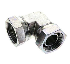 Raccord coudé 90deg G1 1/4'' Femelle Haute Pression Acier 60° Cône 150bar (2107.5psi) Hydraulique