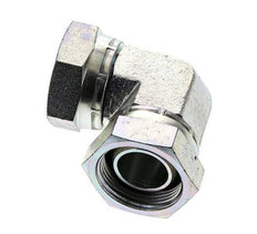Raccord coudé 90deg G1 1/4'' Femelle Haute Pression Acier 60° Cône 150bar (2107.5psi) Hydraulique