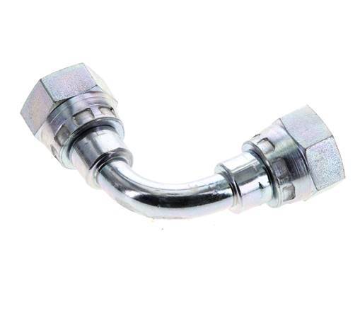 Raccord coudé 90deg G1/4'' Femelle Haute Pression Acier 60° Cône 575bar (8078.75psi) Hydraulique