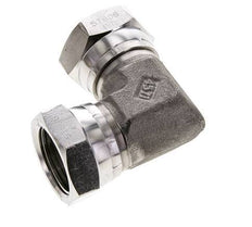 Raccord coudé 90deg G1'' femelle Acier inoxydable haute pression Cône 60° 150bar (2107.5psi) Hydraulique