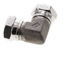 Raccord coudé 90deg G1'' femelle Acier inoxydable haute pression Cône 60° 150bar (2107.5psi) Hydraulique