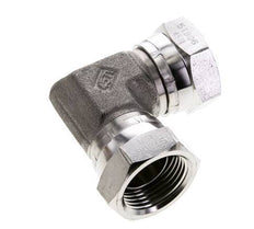 Raccord coudé 90deg G1'' femelle Acier inoxydable haute pression Cône 60° 150bar (2107.5psi) Hydraulique