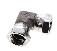 Raccord coudé 90deg G1'' femelle Acier inoxydable haute pression Cône 60° 150bar (2107.5psi) Hydraulique