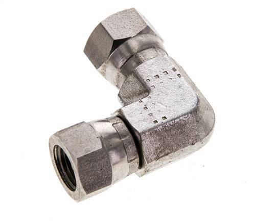 Raccord coudé 90deg G1/8'' femelle Acier inoxydable haute pression Cône 60° 575bar (8078.75psi) Hydraulique