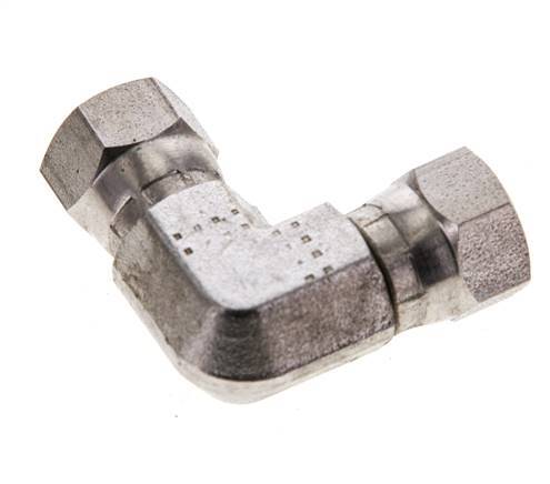 Raccord coudé 90deg G1/8'' femelle Acier inoxydable haute pression Cône 60° 575bar (8078.75psi) Hydraulique