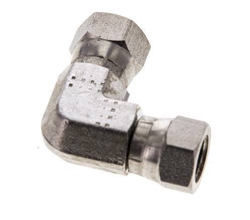 Raccord coudé 90deg G1/8'' femelle Acier inoxydable haute pression Cône 60° 575bar (8078.75psi) Hydraulique