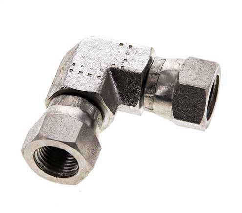Raccord coudé 90deg G1/8'' femelle Acier inoxydable haute pression Cône 60° 575bar (8078.75psi) Hydraulique